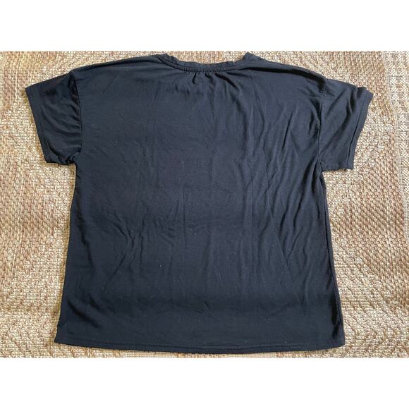 Juicy Couture Sport Black casual Y2K T-Shirt SZ Large with logo in Multi colors - Picture 4 of 6